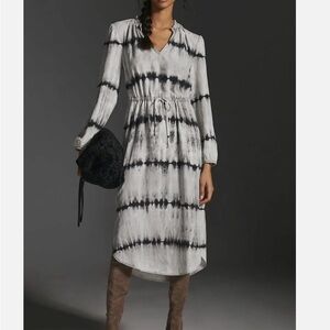 Cloth & Stone Monochrome Long Sleeve Dress